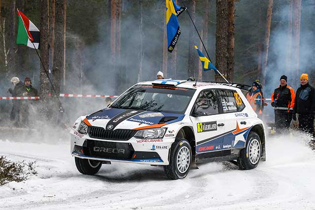 surinent impressionnant rallye de suède