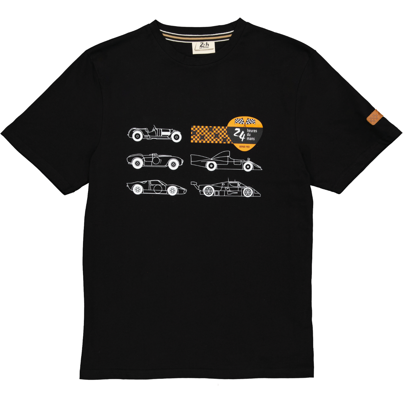 T-shirt 24H DU MANS Voitures de Légendes Noir pour homme
