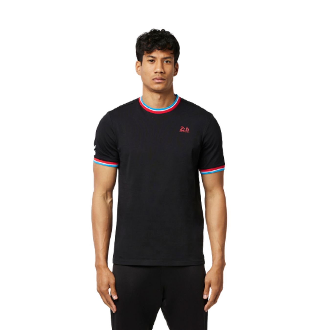 T-shirt 24H DU MANS Contemporain noir pour homme