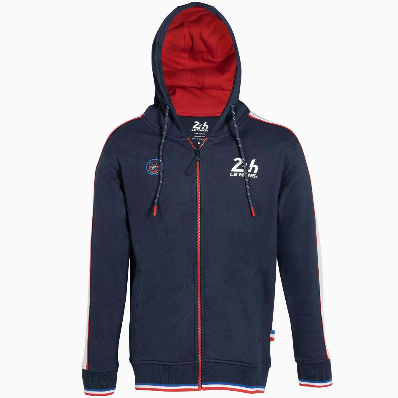 注目ショップ・ブランドのギフト 24H DU MANS Racing Men's Zipped Hoodie - blue 24H24_SWH_RAC その他
