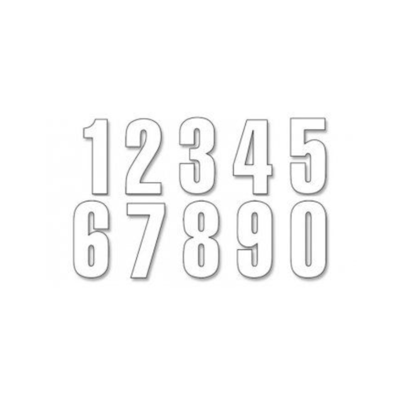 Numéros de dérives latérales d'aileron ORECA