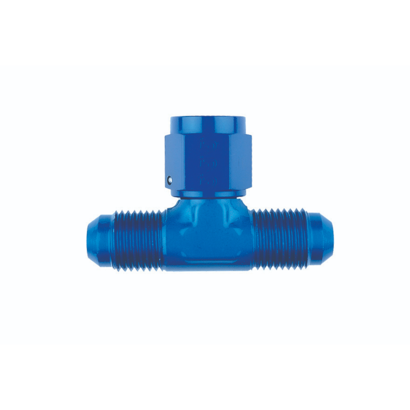 Adaptateur GOODRIDGE CPL-824 Té Mâle/Mâle/Fem 7/16 JIC X 20 en Alu Bleu