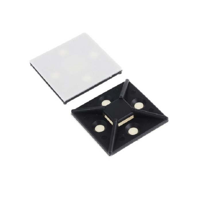 Fixations adhésives pour rilsans et serres câbles Largeur 10.2 mm