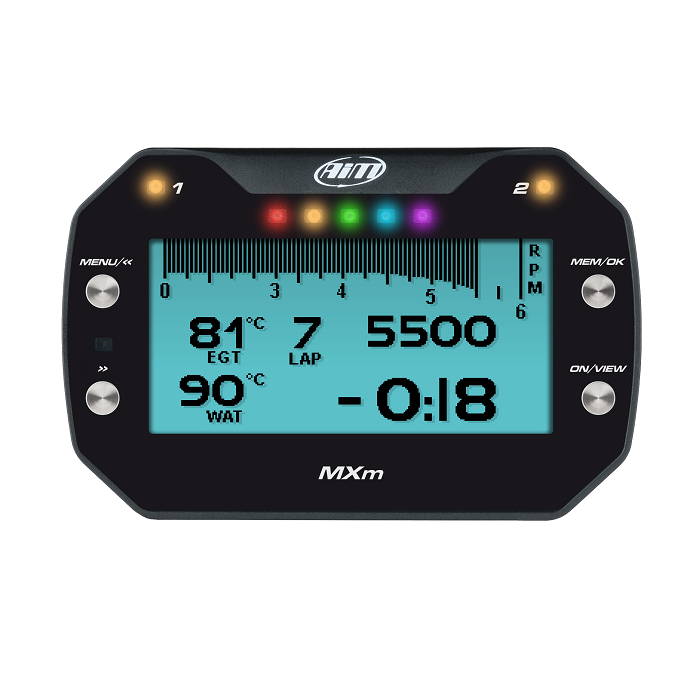 Tableau de bord digital AIM MXM avec GPS intégré