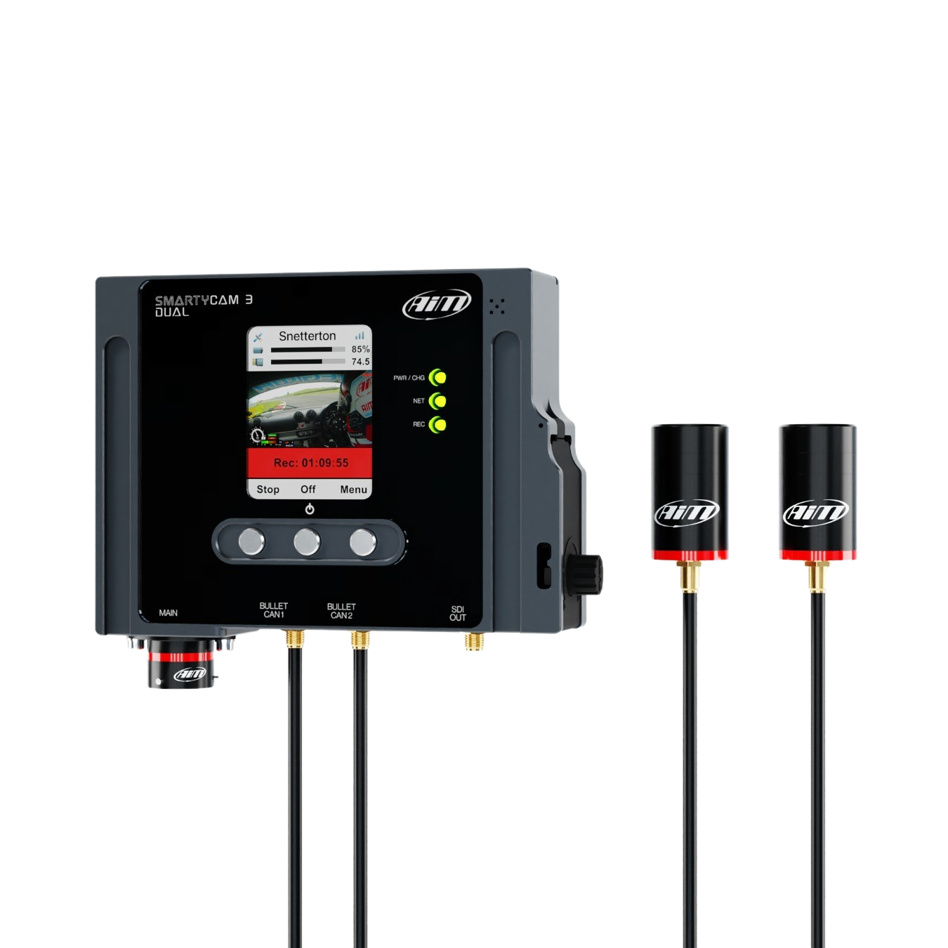 Caméra AIM SmartyCam 3 Dual 2 caméras 67° câble 4m connexion micro ext