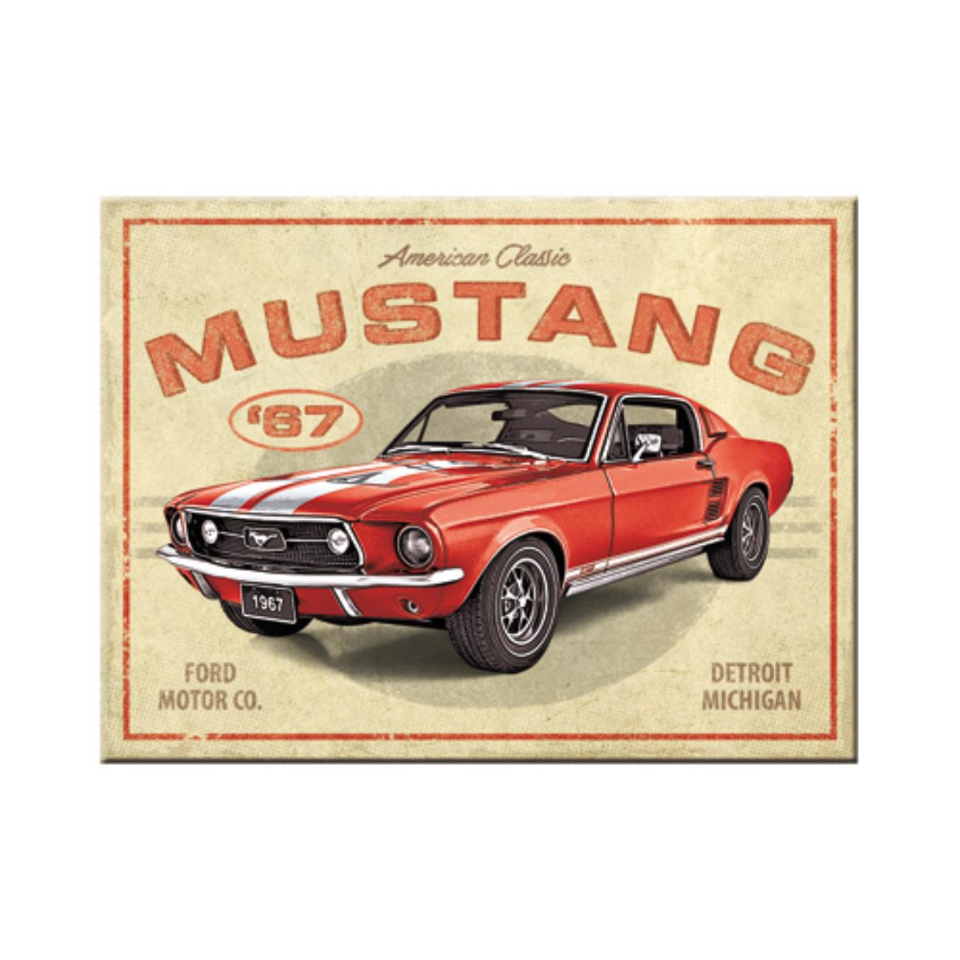 Aimant Vintage Ford Mustang 1967