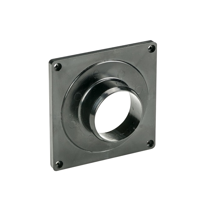 Manchon à air Ø 45 mm avec demi-plaque 90 x 90 mm pour chauffages à eau Bali D et Minox 2D