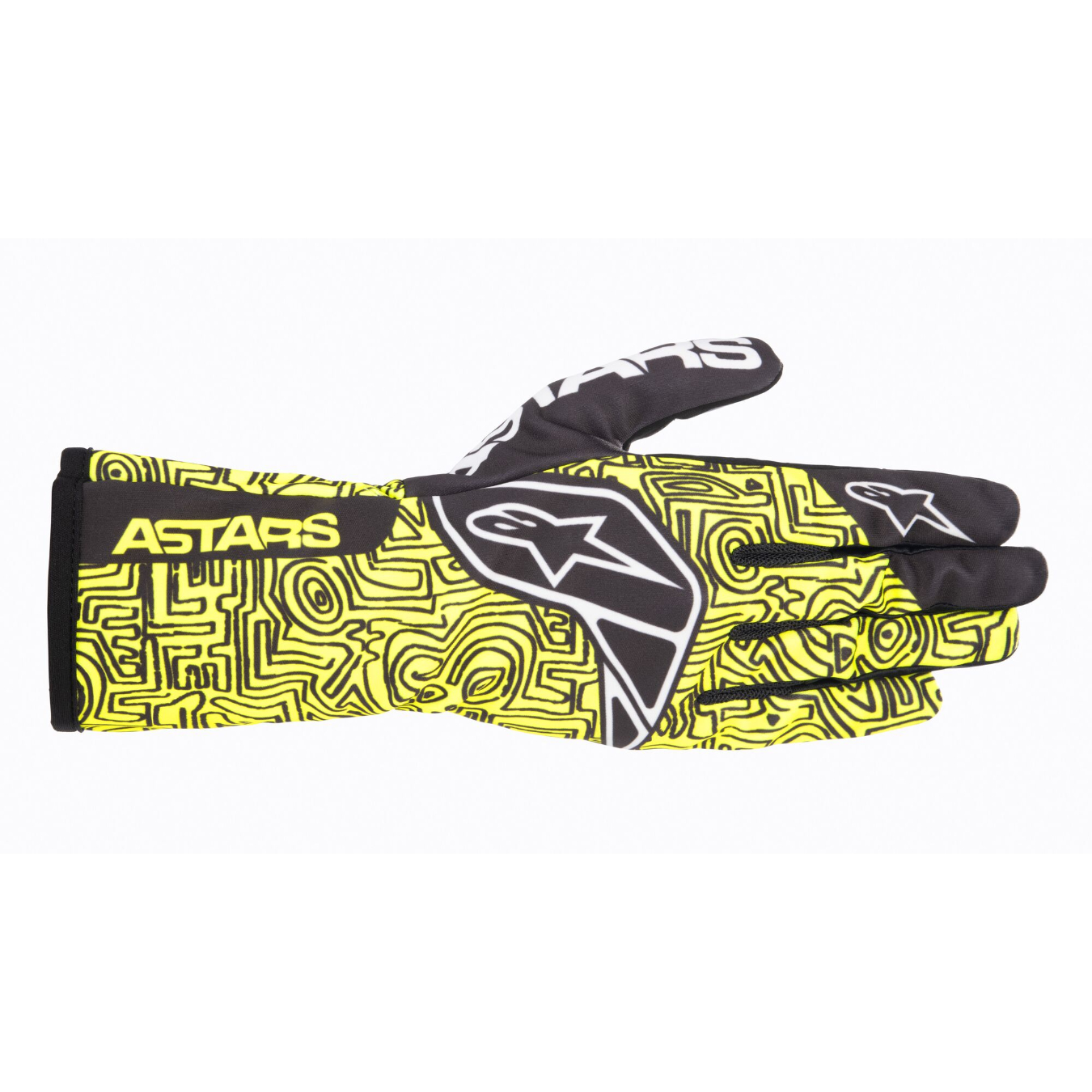 Gants ALPINESTARS Tech-1 K Race V2 Vertical jaune fluo