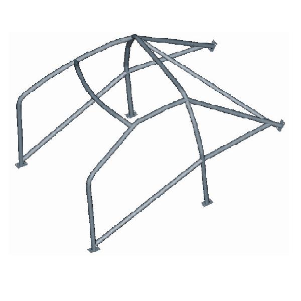 Arceau OMP pour PEUGEOT 206 depuis 1998 multipoints à souder