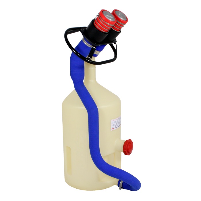 Bidon de remplissage ATL 2'' double vanne 135° 25 L