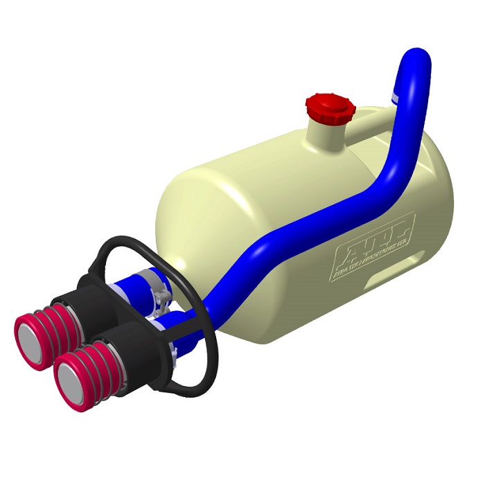 Bidon de remplissage ATL 2'' double vanne droit 25 L