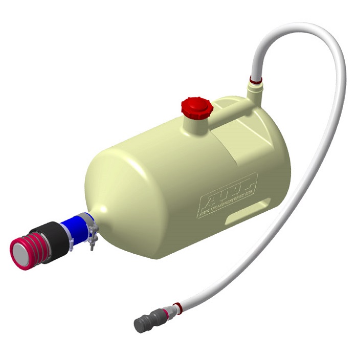 Bidon de remplissage ATL 2 pouces double vanne séparée droit 25 L