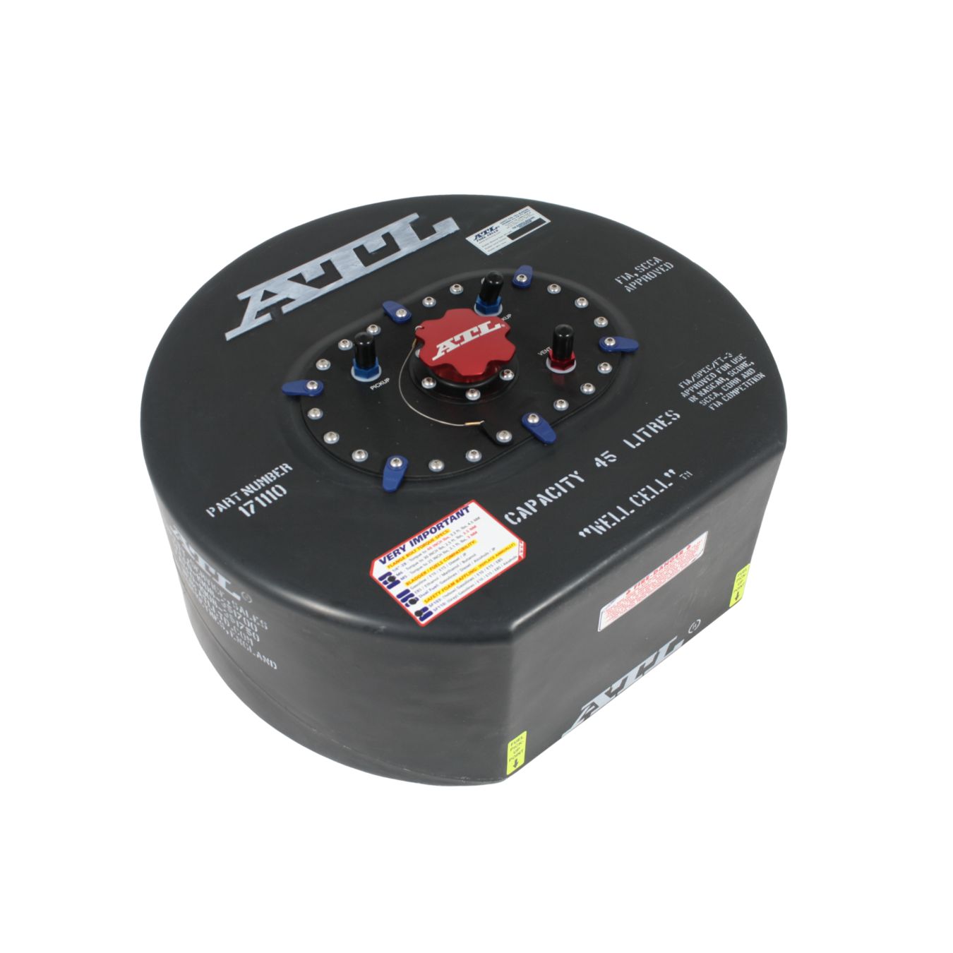 Réservoir ATL pour emplacement roue de secours avec platine 45L Ø550 mm x H227 mm