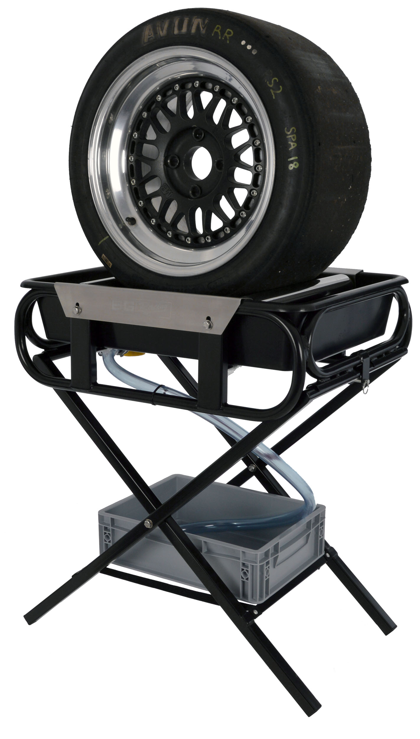 Bac de lavage specifique pour jantes et pneus BG RACING