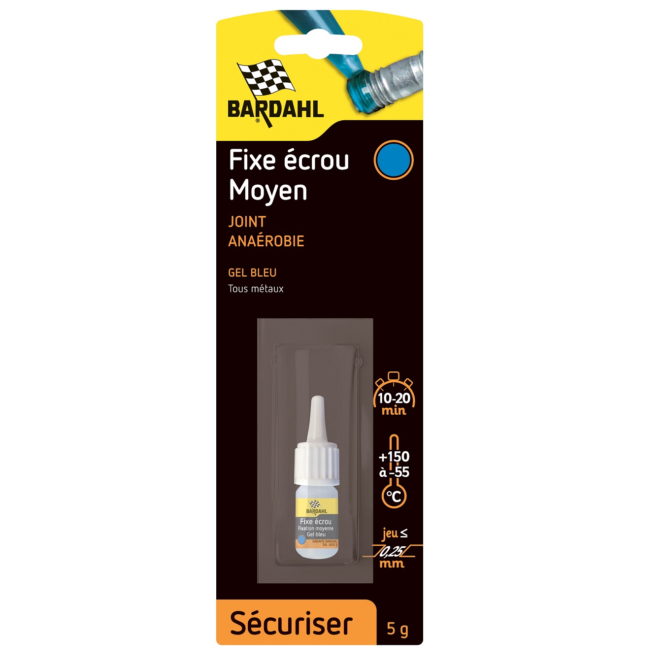 Fixe écrou moyen BARDAHL 5g