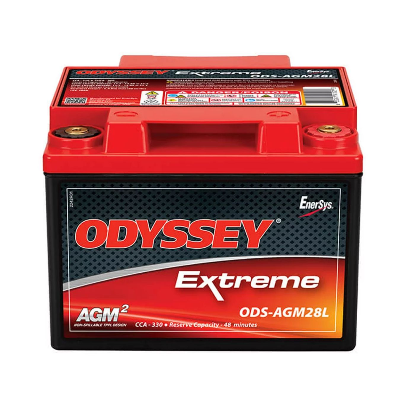 Batterie au plomb ODYSSEY PC925 Extrême Racing 35 28 A/h démarrage 925 A dimensions 168.6x179x128 mm