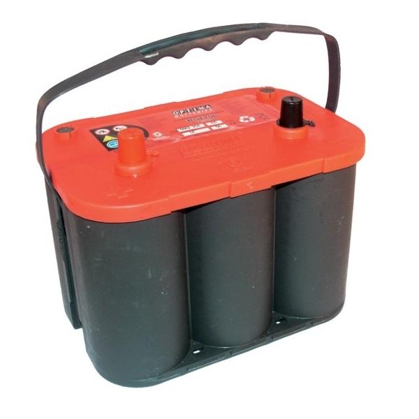 Batterie au plomb OPTIMA RT S 4.2L 50 A/h démarrage 815 A dimensions 254x172x199 mm + à gauche