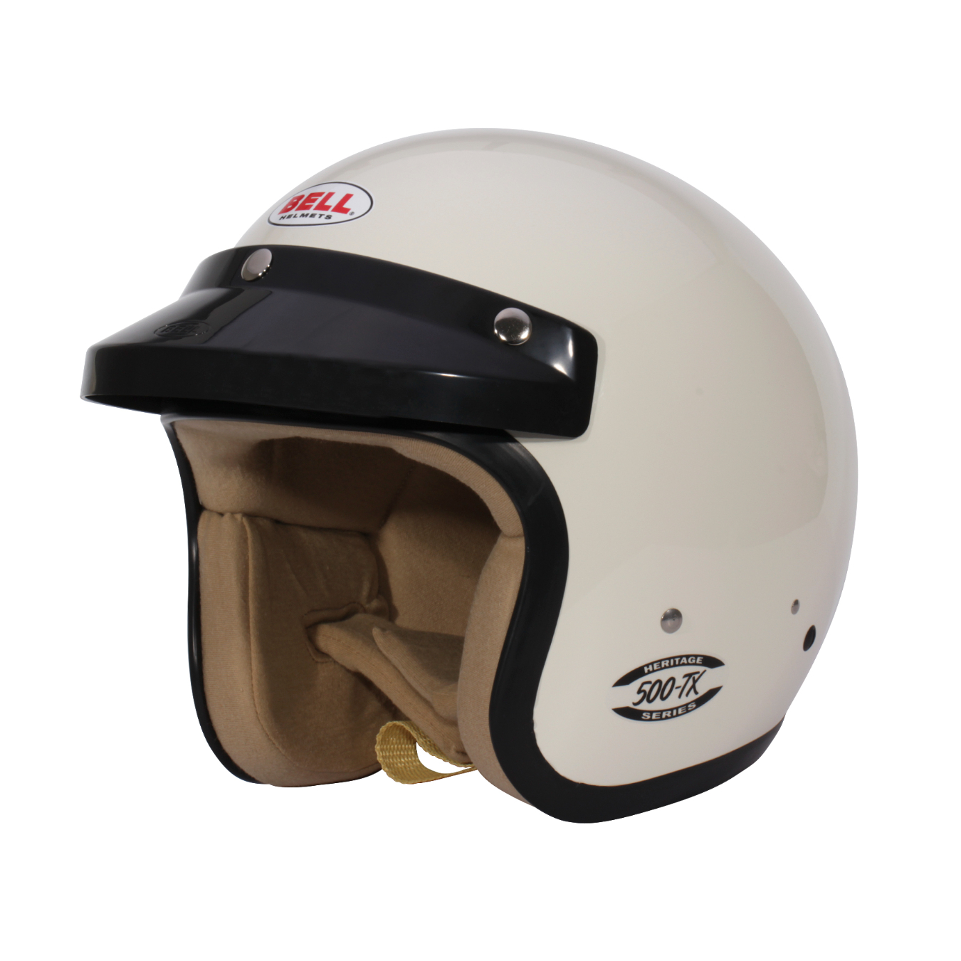 Casque jet FIA BELL 500-TX Vintage blanc