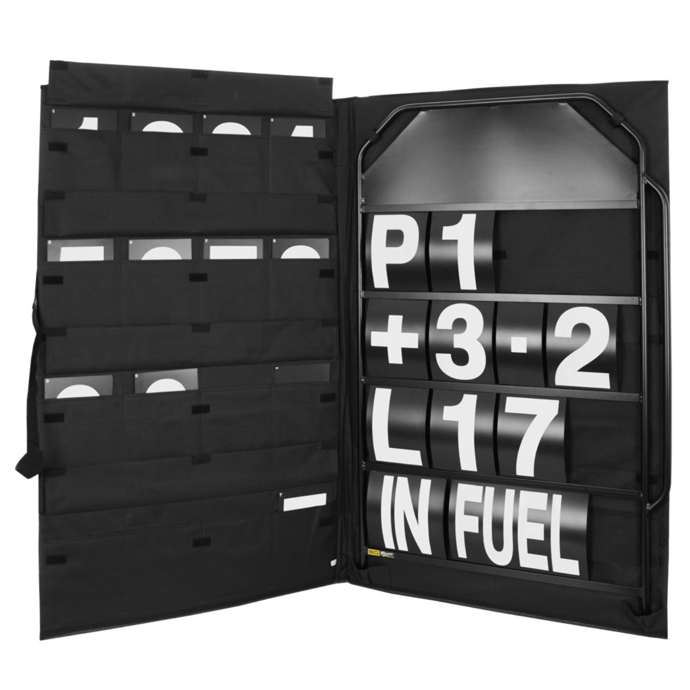 Kit panneautage BG RACING - Châssis large noir Blanc