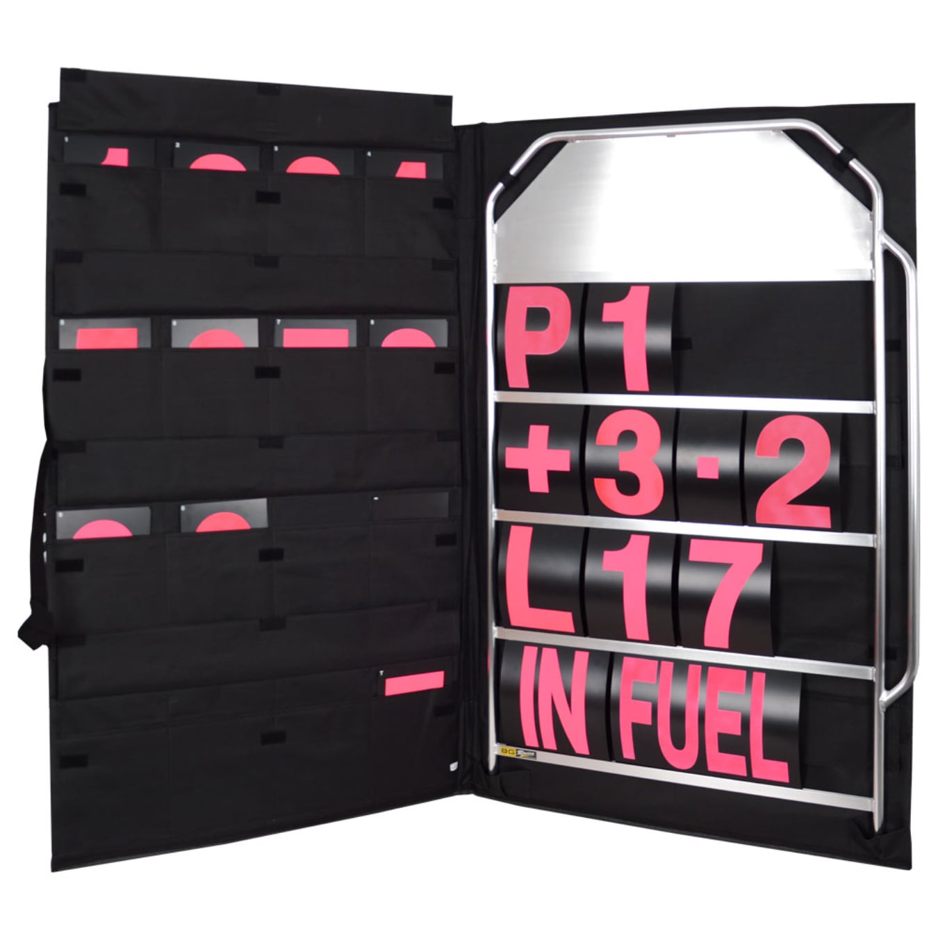 Kit panneautage BG RACING - Châssis large argent Rose