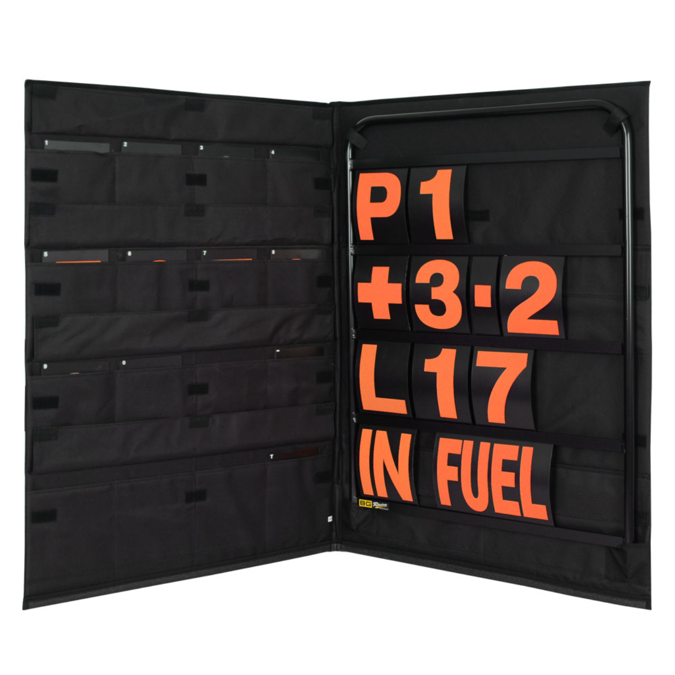 Kit de panneautage BG RACING - Châssis standard noir Orange