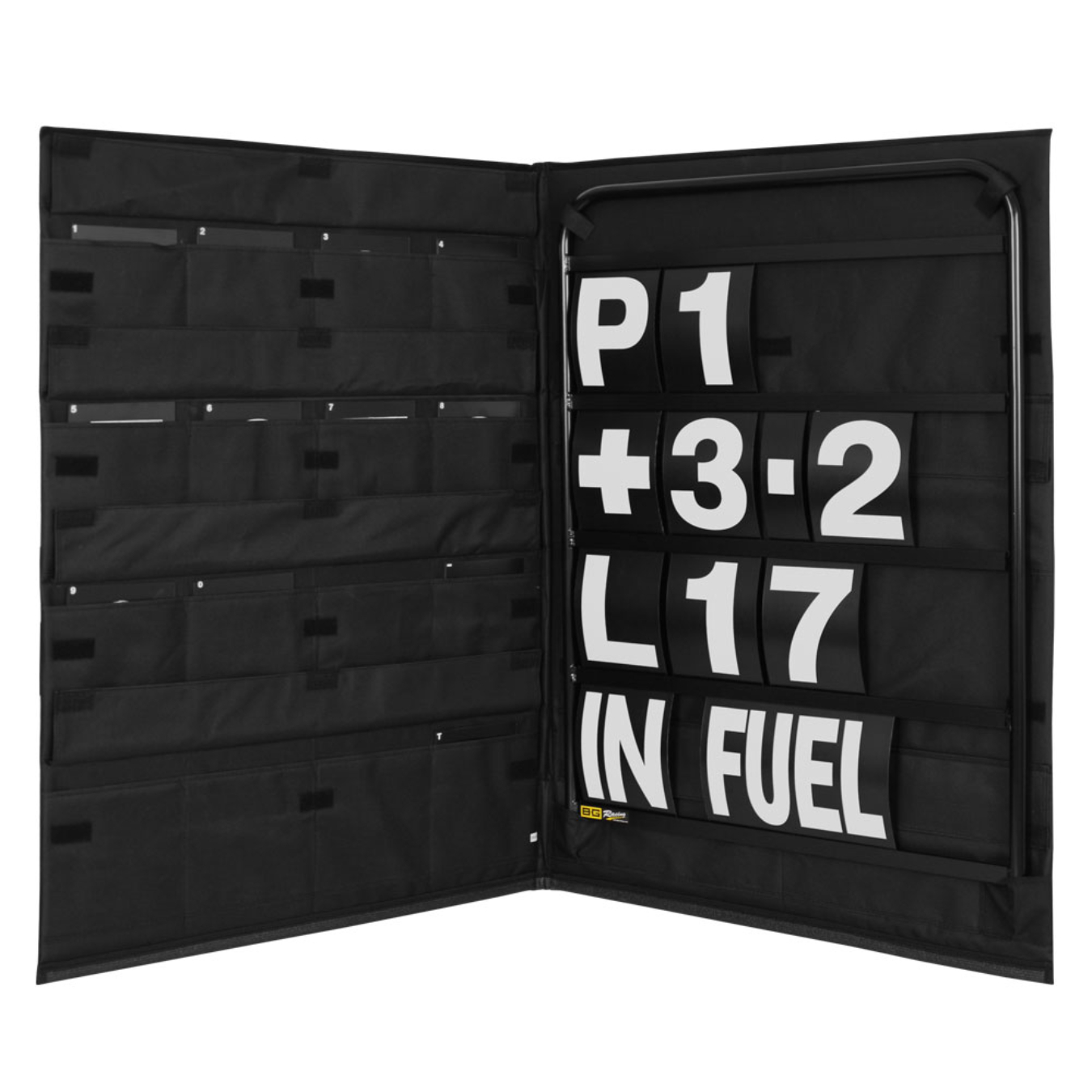 Kit de panneautage BG RACING - Châssis standard noir Blanc