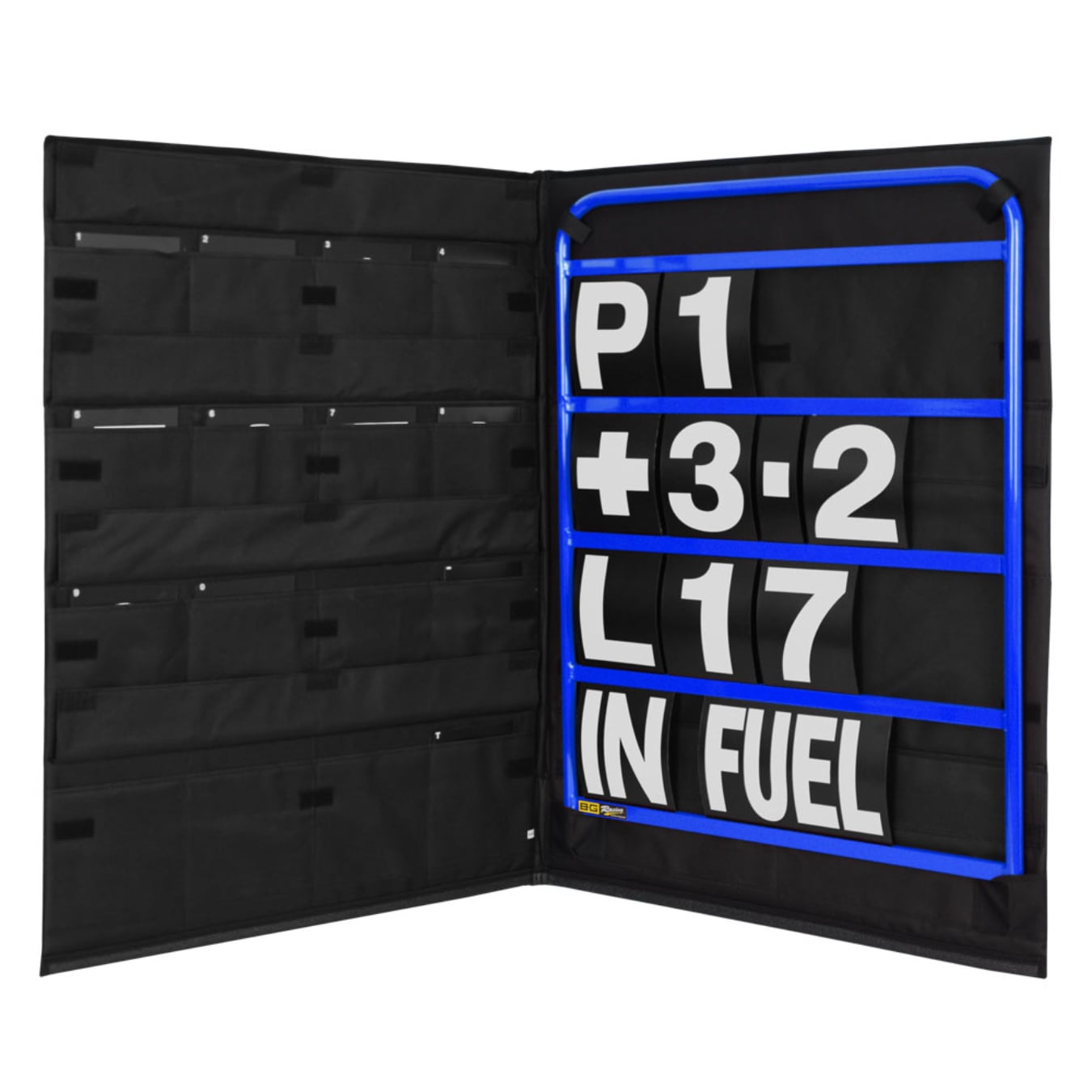 Kit panneautage BG RACING - Châssis standard bleu Blanc