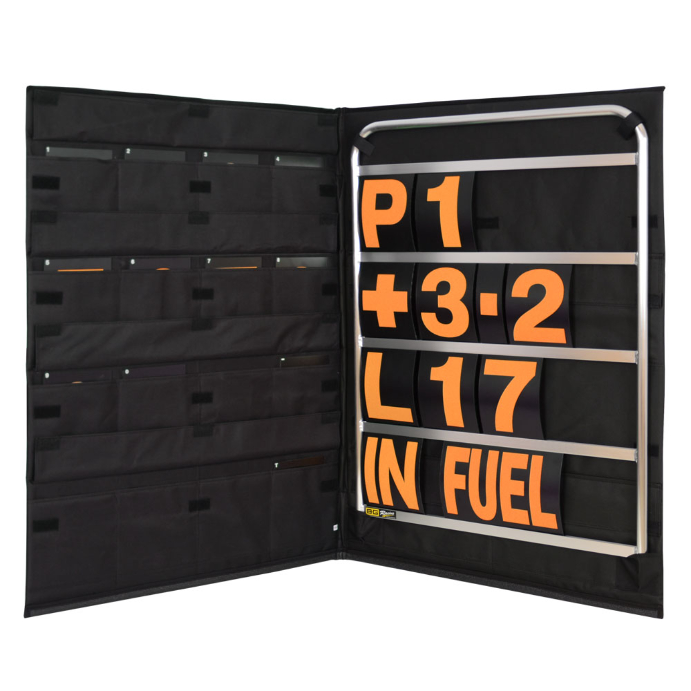 Kit panneautage BG RACING - Châssis standard argent Orange