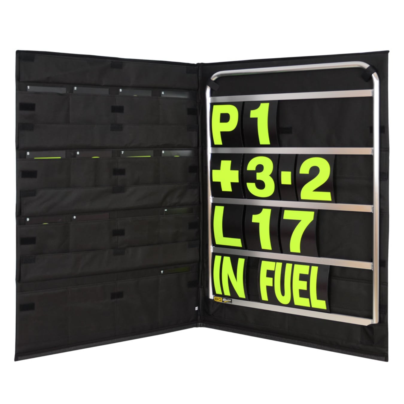 Kit panneautage BG RACING - Châssis standard argent Jaune