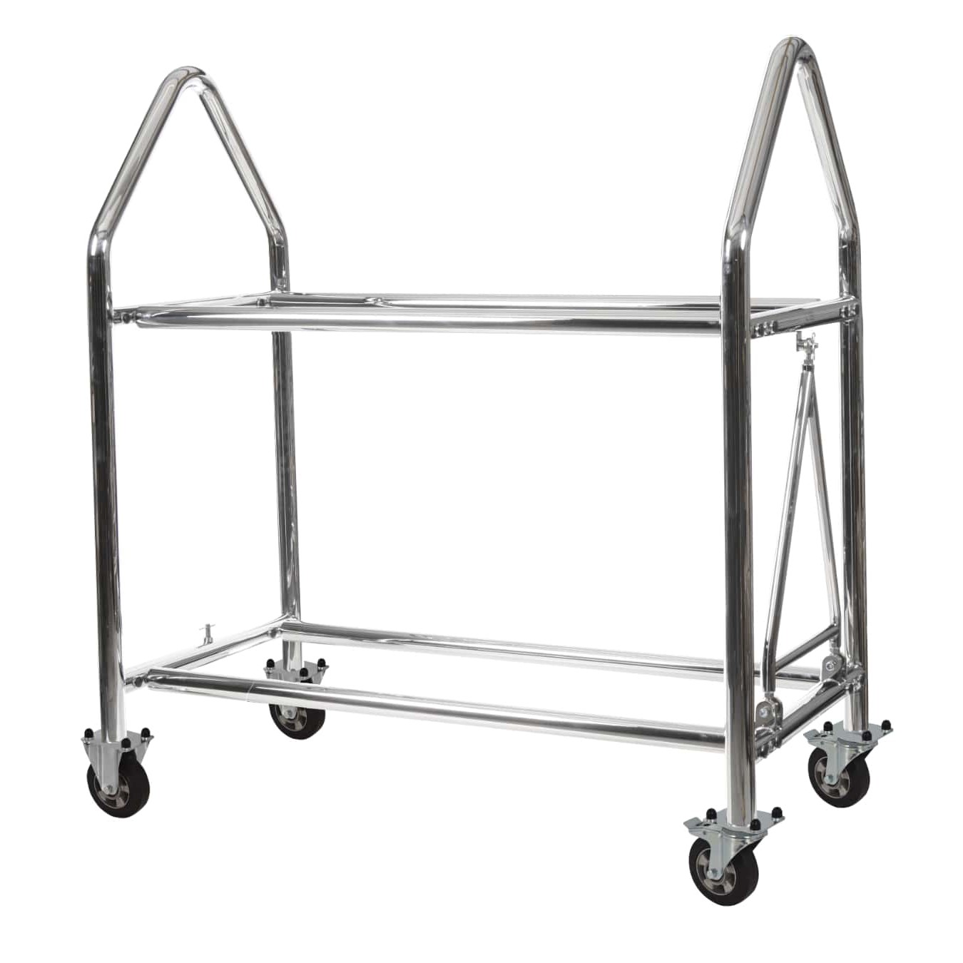 Chariot à pneus en inox BG RACING - largeur réglable