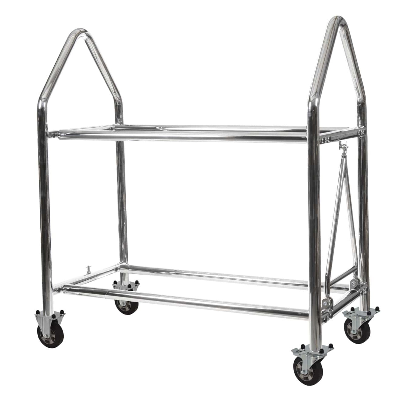 Chariot à pneus en inox BG RACING - largeur réglable
