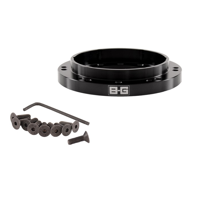 Adaptateur volant BG RACING 9 trous MOTOLITA sur moyeu 6 trous TURN ONE / MOMO / NARDI