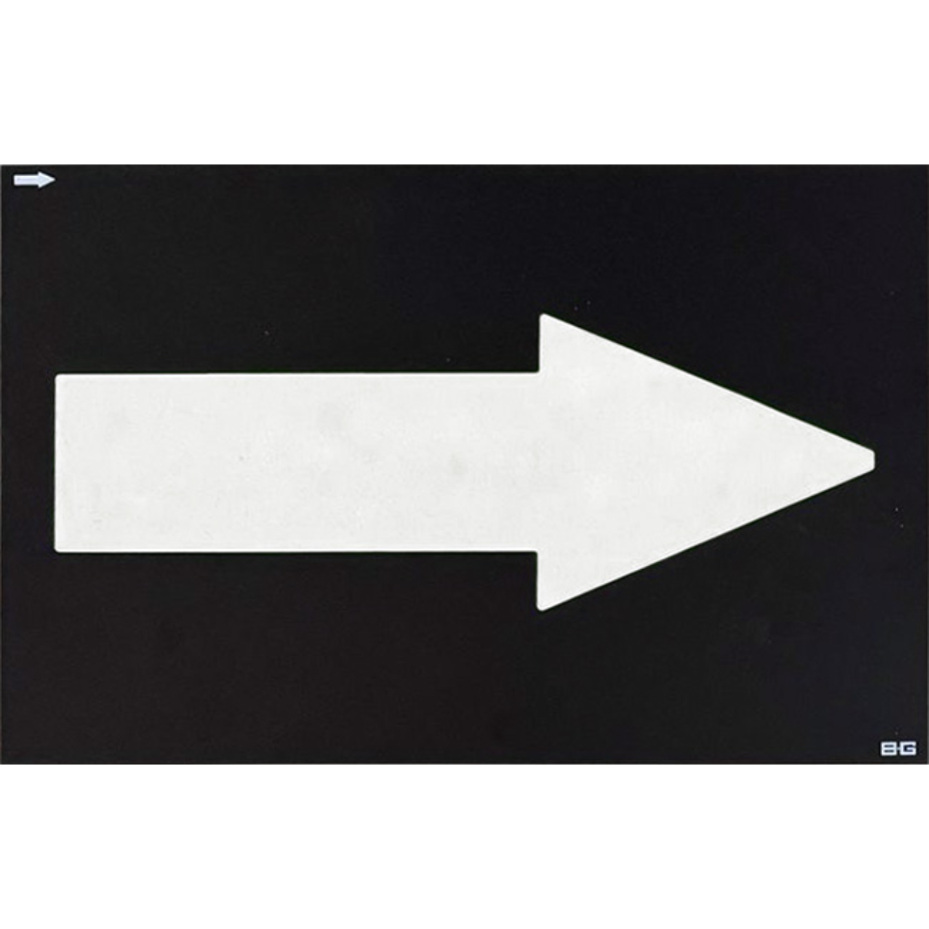 BG Racing Symbole fleche pour grand panneau de stand
