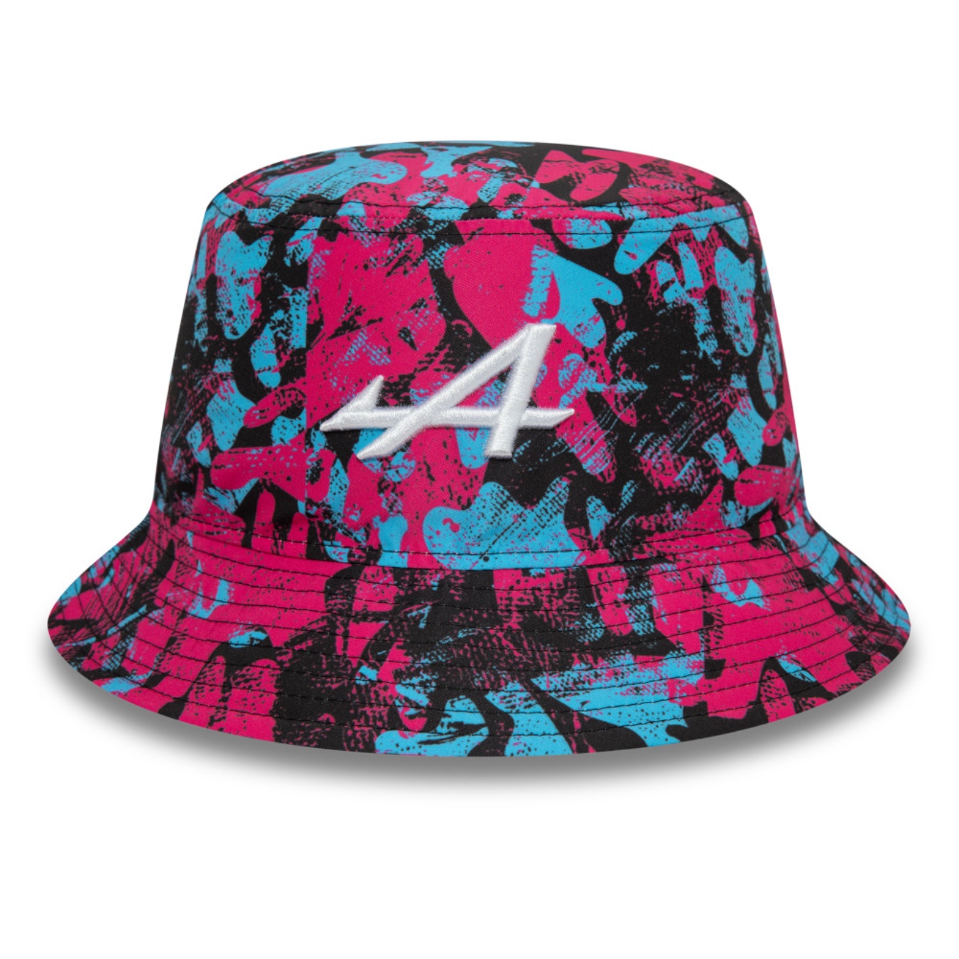 Casquette Alpine F1 Team New Era - Édition Spéciale GP Las Vegas 2025 - Noir Avec Broderie Dégradée Bleu/rose - Snapback