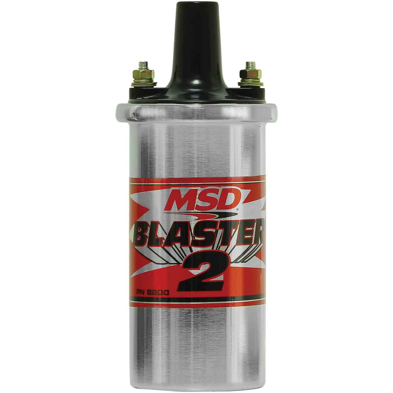 bobine MSD Blaster II chrome avec résistance ballast et antiparasite