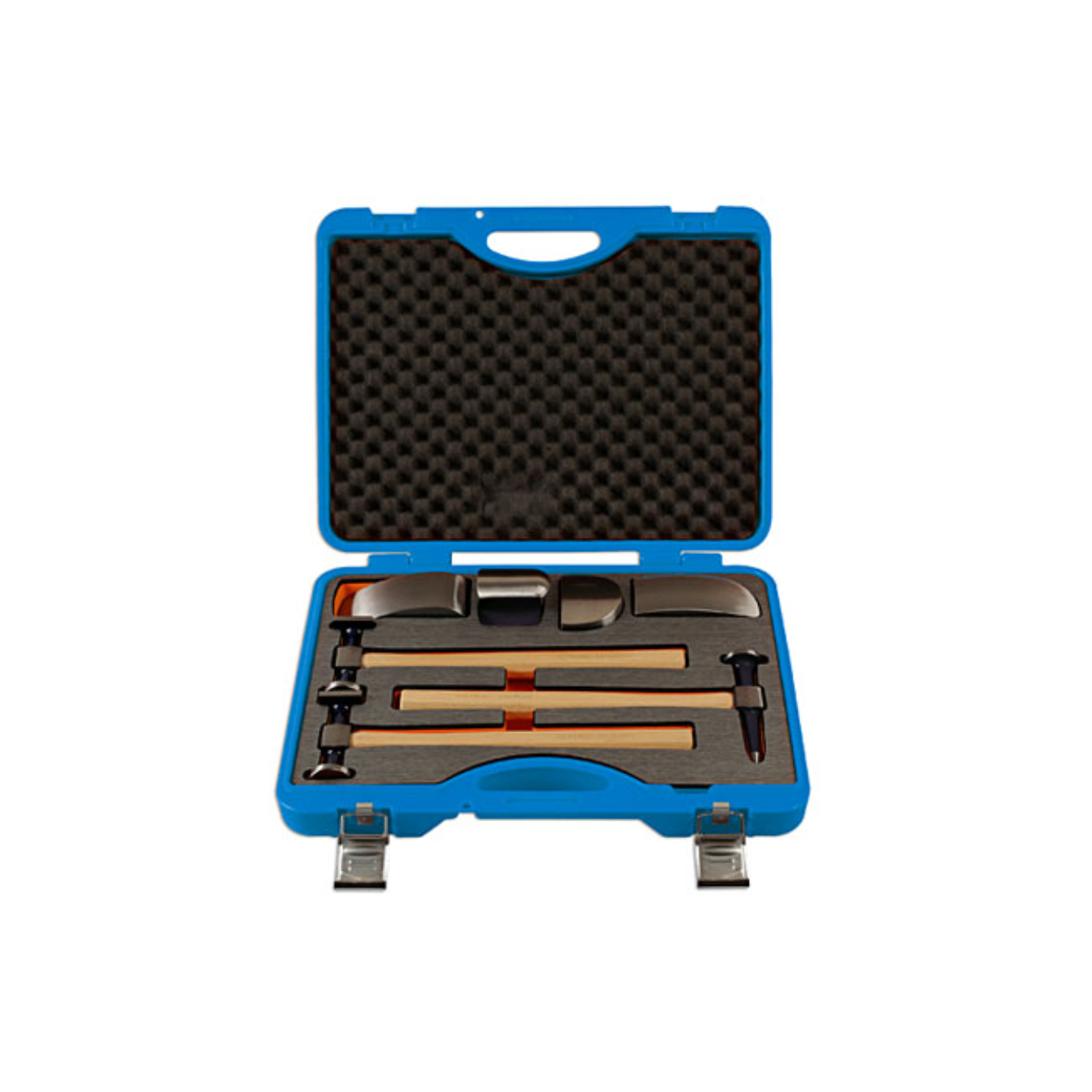 Coffret de 3 marteaux et 4 tas de carrossiers LASER TOOLS