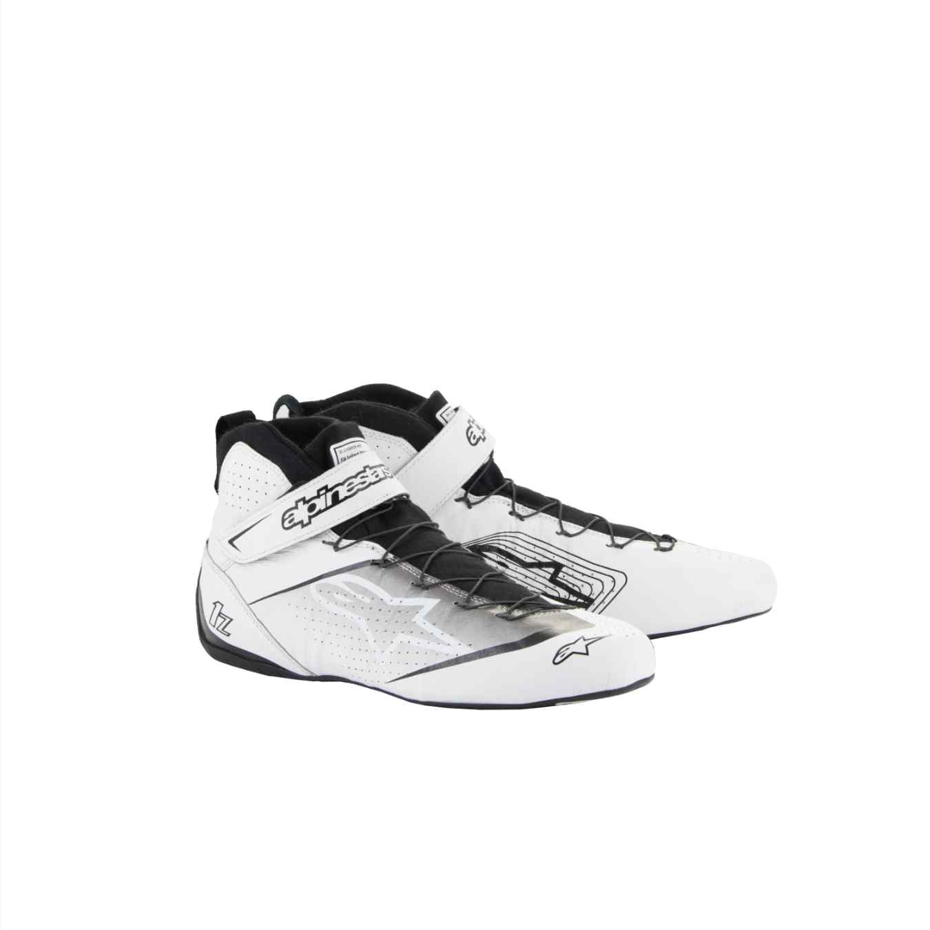 Bottines ALPINESTARS TECH 1 Z V3 FIA 8856 2018 Blanc Noir