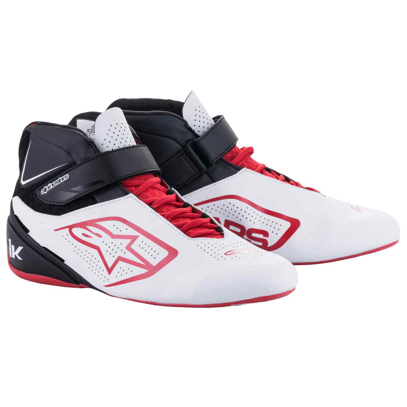 Bottines Karting ALPINESTARS TECH 1 K V2 Blanc Noir Rouge