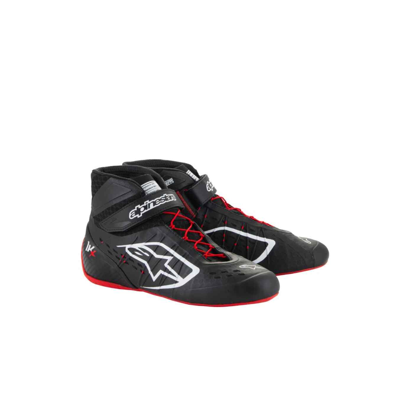 Bottines Karting ALPINESTARS TECH-1 KX V3 FIA 8877 2022 Noir Blanc Rouge