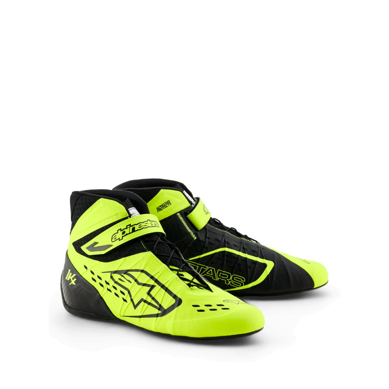 Bottines Karting ALPINESTARS TECH-1 KX V3 FIA 8877-2022 Noir Jaune Fluo