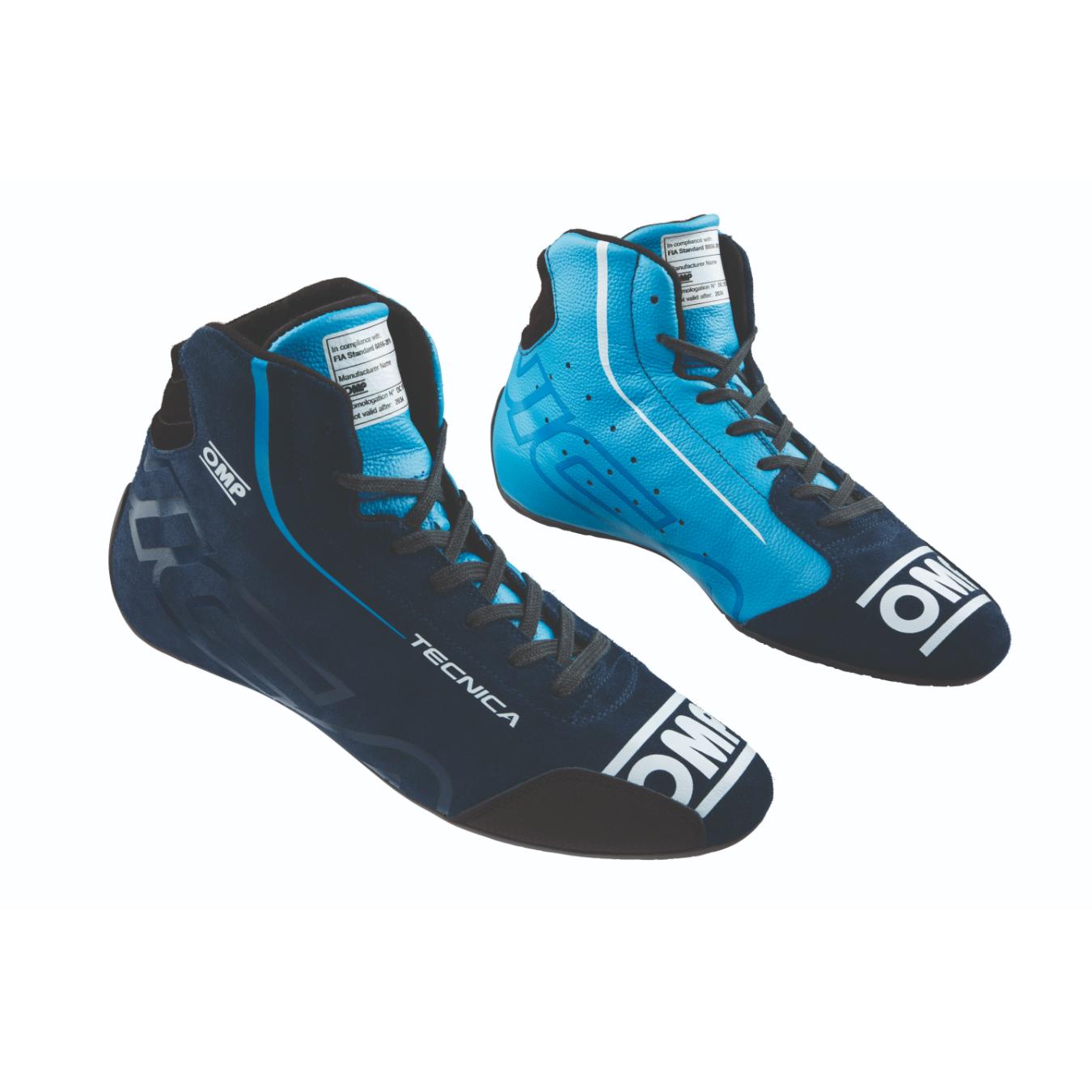 Bottines OMP TECNICA FIA 8856 2018 Bleu Marine Cyan