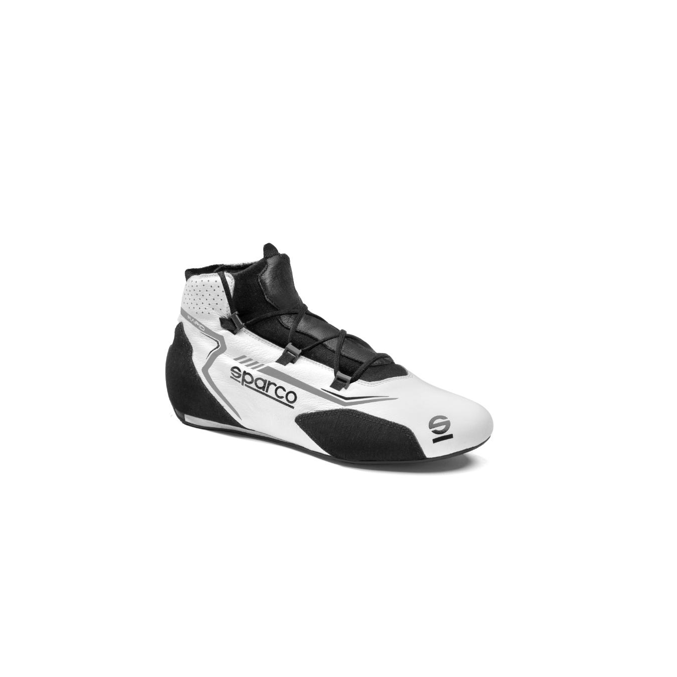 Bottines SPARCO RAPID Lacets FIA 8856 2018 Blanc