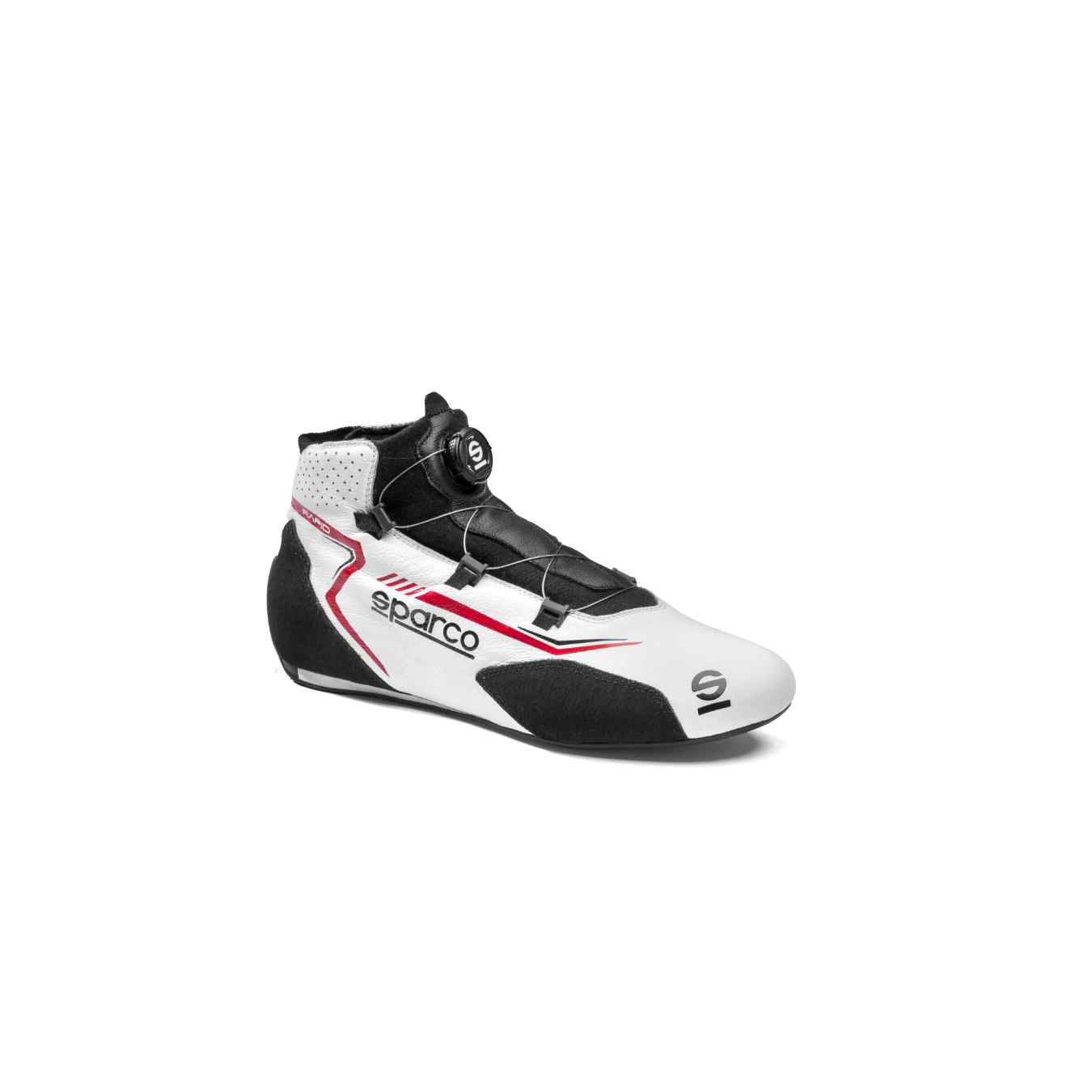 Bottines SPARCO RAPID Rotor FIA 8856 2018 Blanc Rouge