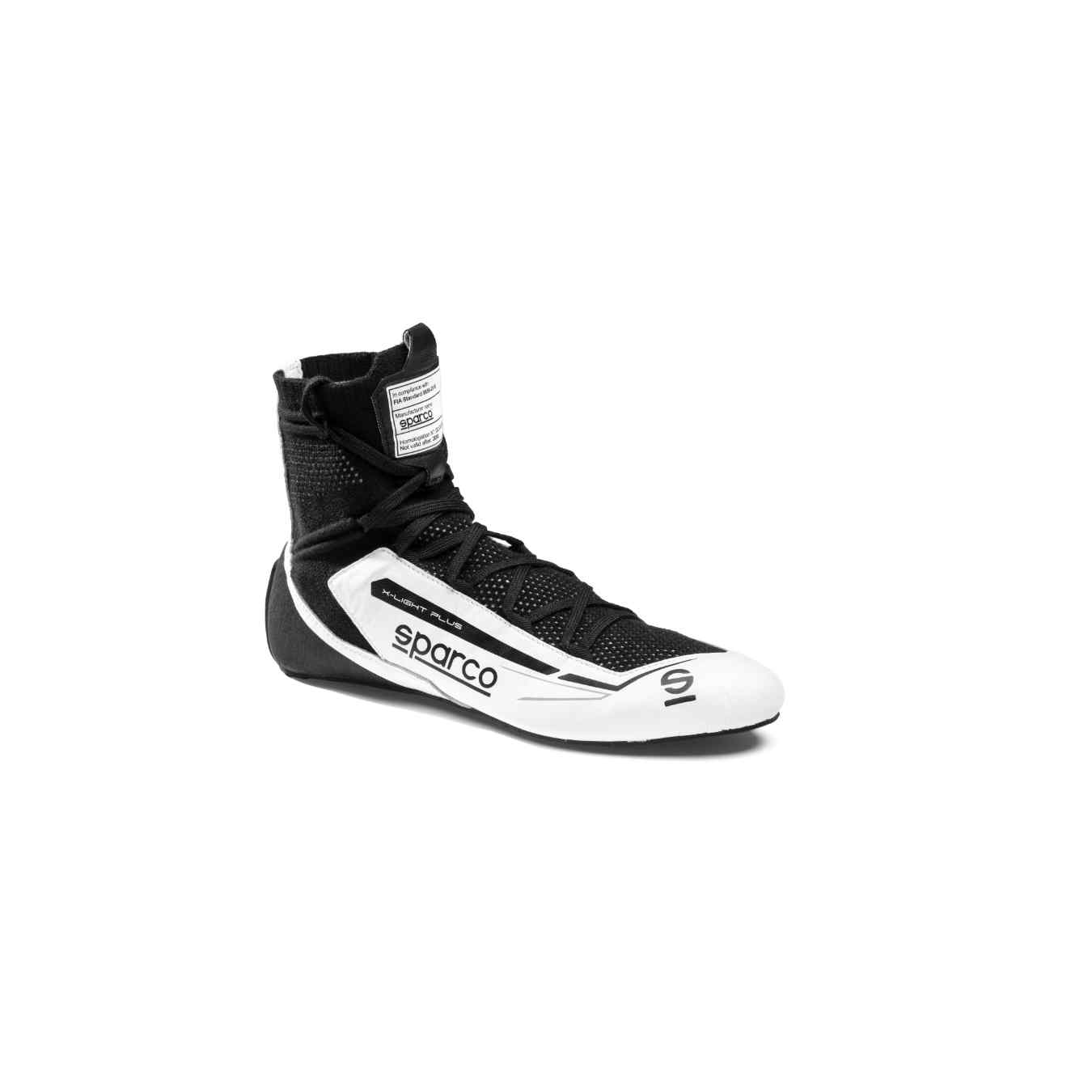 Bottines SPARCO X LIGHT PLUS FIA 8856 2018 Blanc Noir