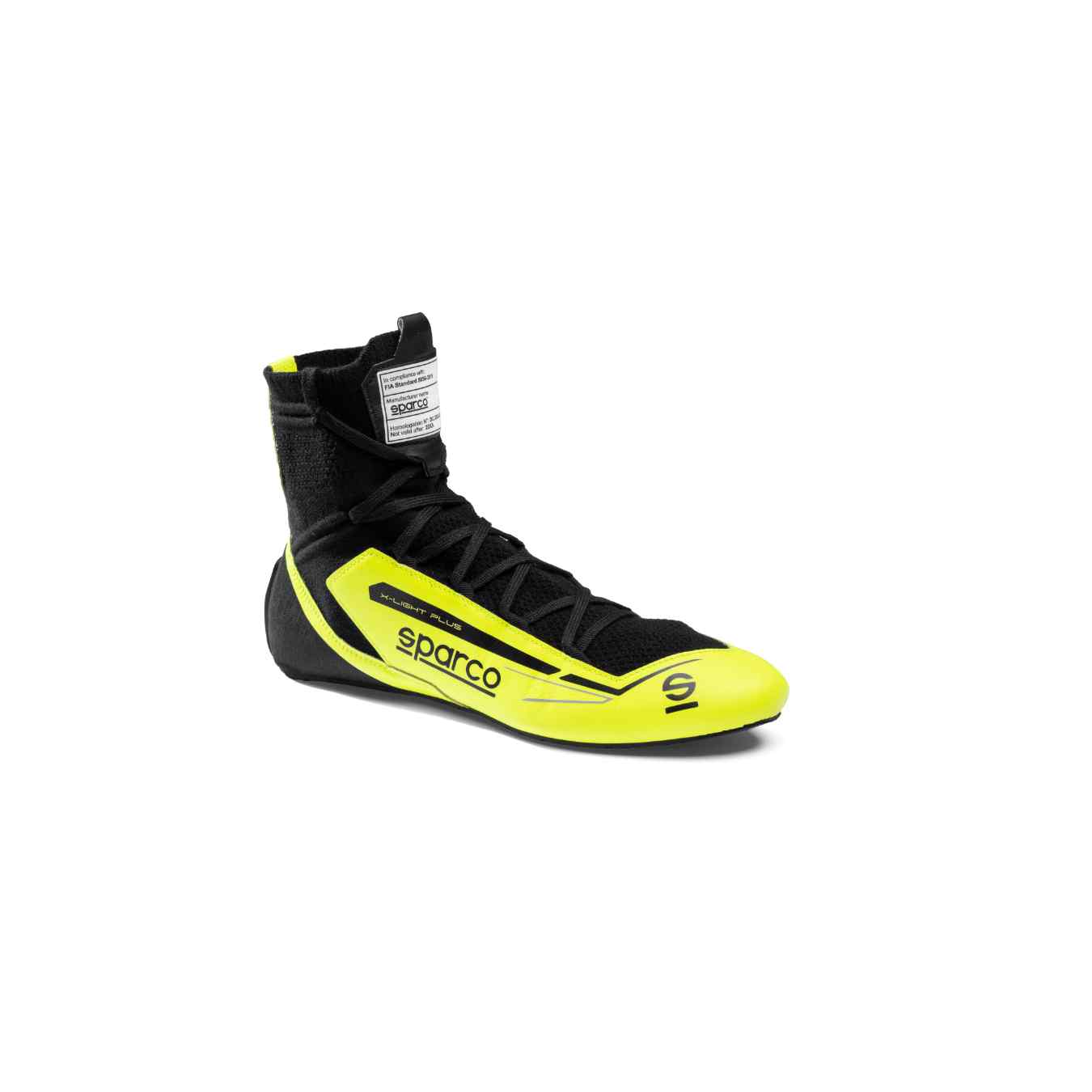 Bottines SPARCO X LIGHT PLUS FIA 8856 2018 Jaune Noir