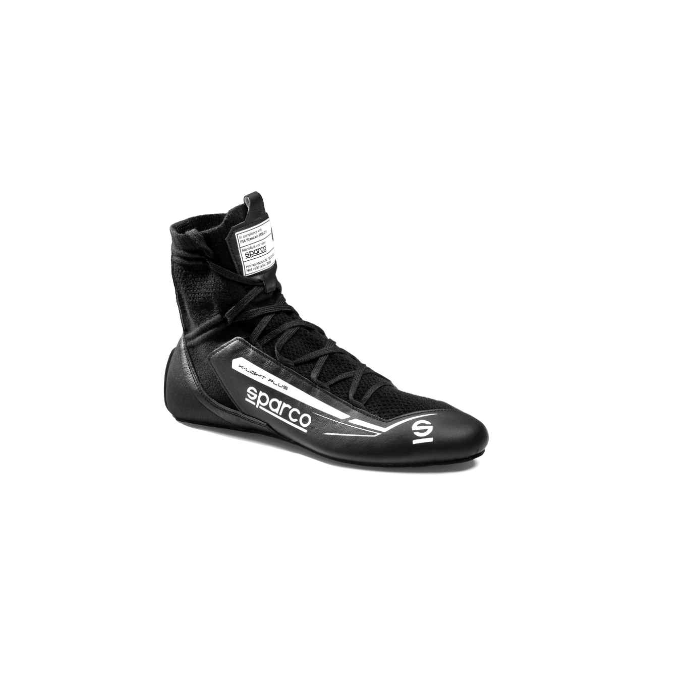 Bottines SPARCO X LIGHT PLUS FIA 8856 2018 Noir Blanc