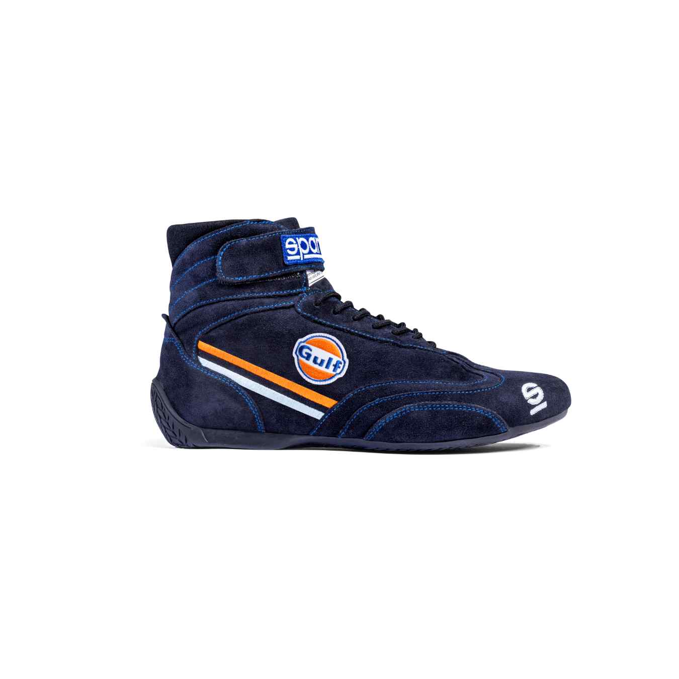 Bottines TOP SPARCO X GULF FIA 8856 2018 Bleu Marine Orange