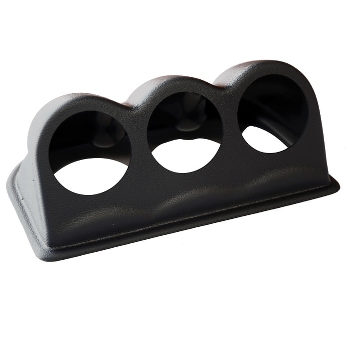 Support effet cuir pour 2 manomètres