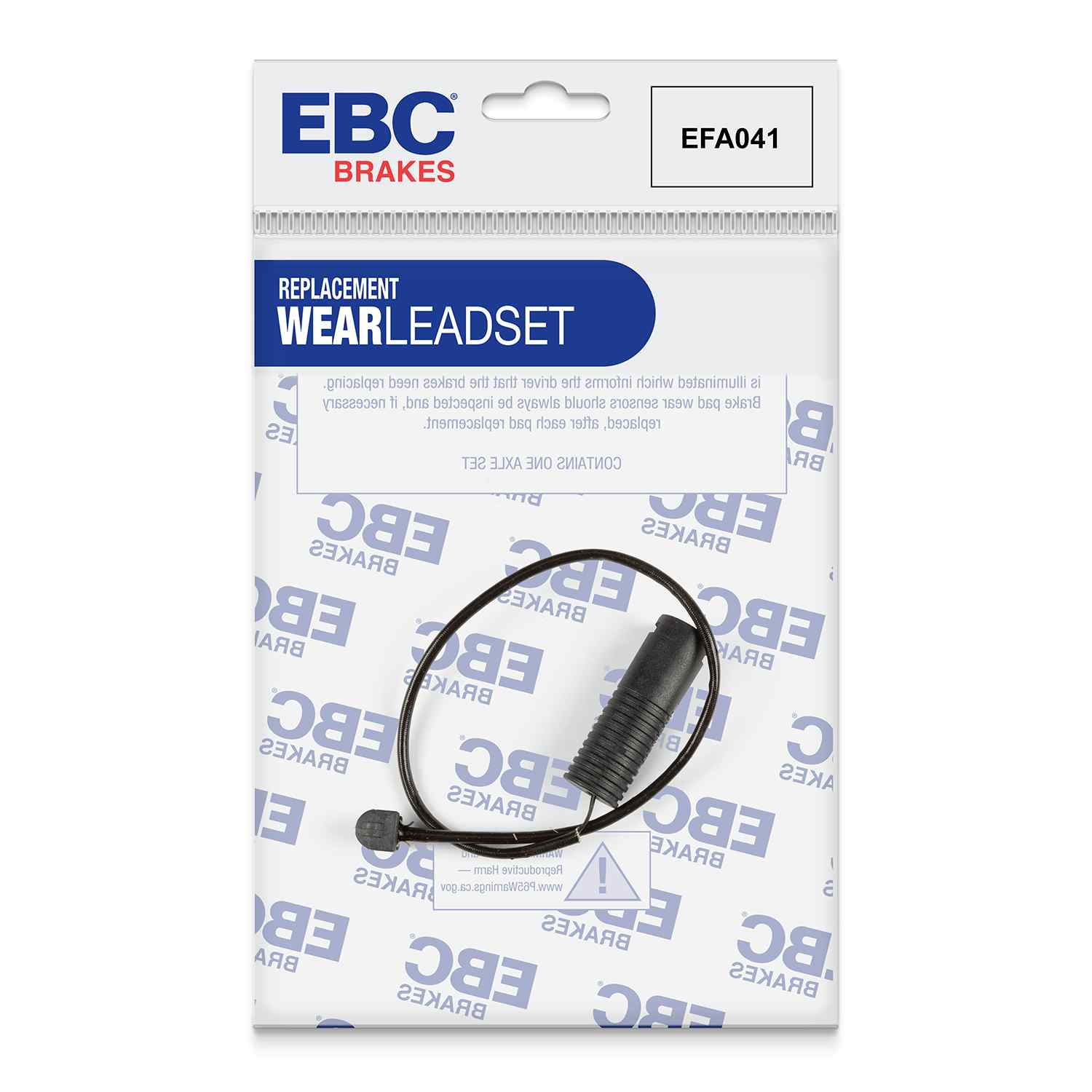 Capteur d'usure de plaquettes arrières EBC EFA041