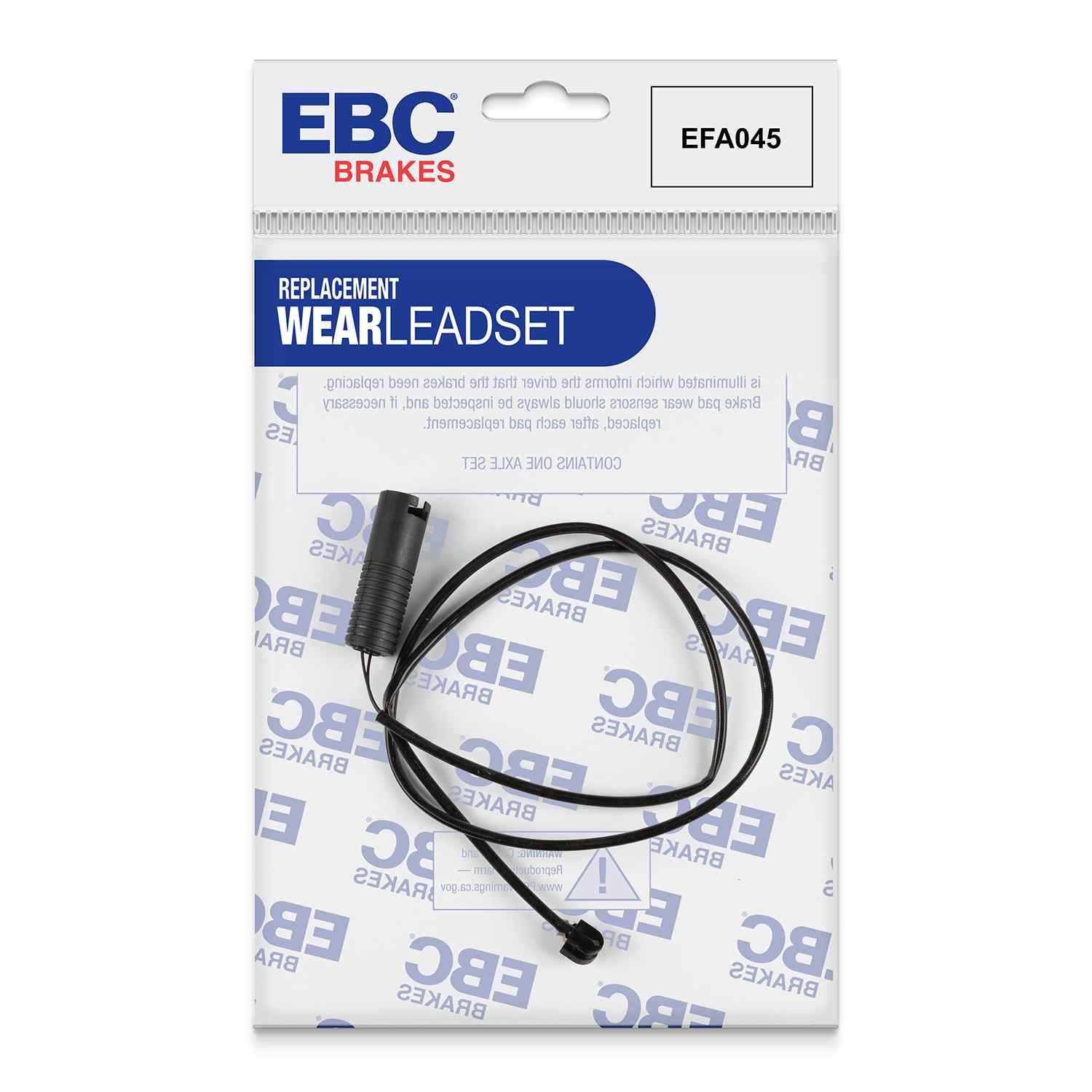 Capteur d'usure de plaquettes arrières EBC EFA045